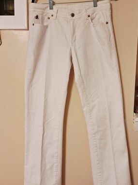 Polo Jeans Vintage Stretch Kelly Low RiseWomen’s White Straight-Leg Jeans